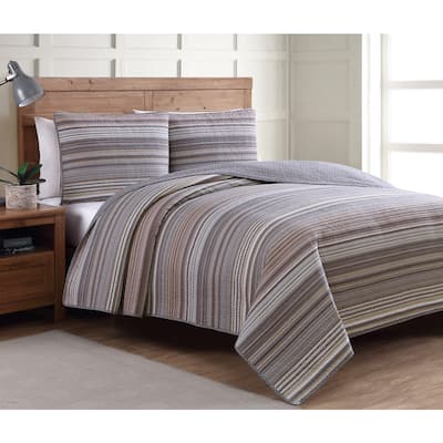 Copper Grove Angelina Neutral Pattern Quilt Set