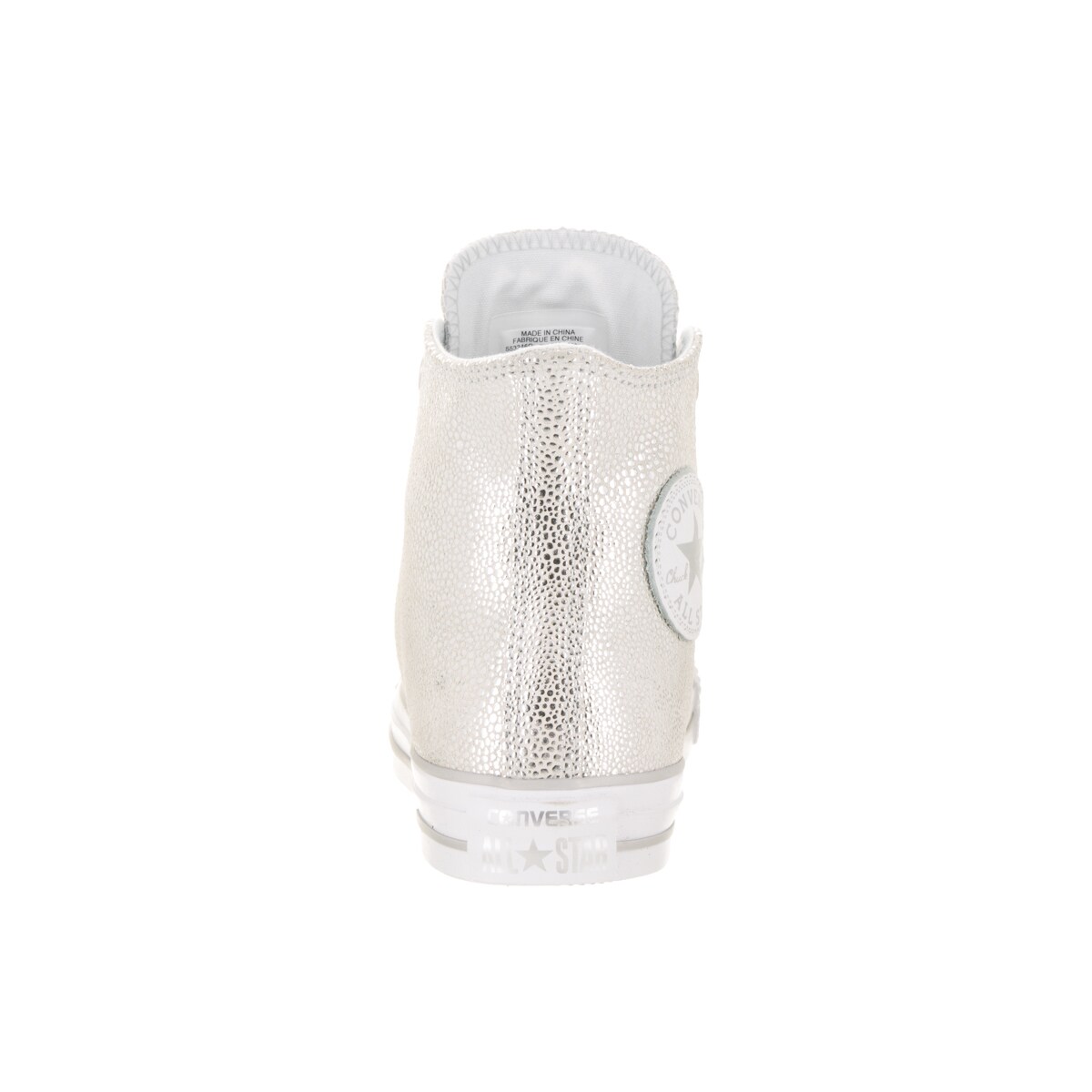 silver metallic converse womens