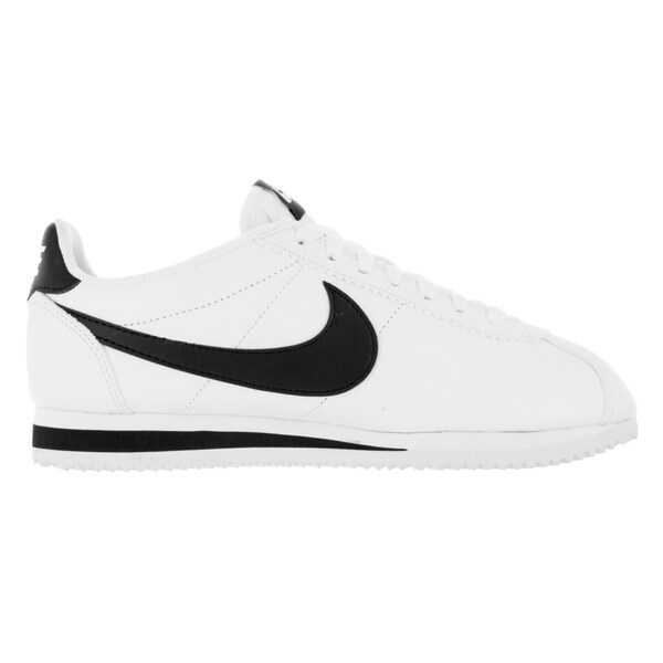women's cortez black and white