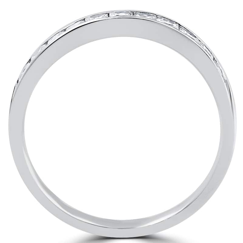 14k White Gold 1/2ct TDW Princess Cut Diamond Wedding Anniversary Ring