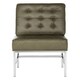 preview thumbnail 2 of 8, SAFAVIEH Mid-Century Modern Ansel Leather Antique Taupe Club Chair - 28" W x 30" D x 36" H