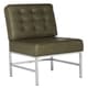 preview thumbnail 3 of 8, SAFAVIEH Mid-Century Modern Ansel Leather Antique Taupe Club Chair - 28" W x 30" D x 36" H