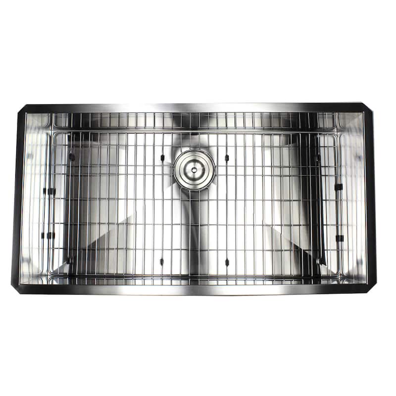 30-inch Stainless Steel Zero Radius Single Bowl 16-gauge Undermount Kitchen Sink