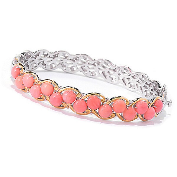 One Of A Kind Michael Valitutti Palladium Silver Salmon C Bangle One Of A Kind Michael Valitutti Palladium Silver Salmon C Bangle Bracelet
