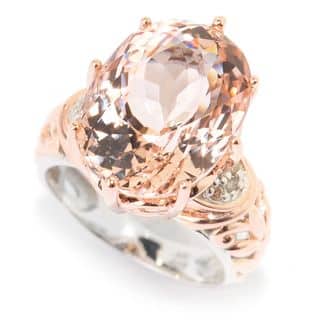 one of a kind michael valitutti palladium silver morganite and diamond ring - One Of A Kind Wedding Rings one of a kind michael valitutti palladium silver morganite and diamond ring - One Of A Kind Wedding Rings