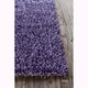 preview thumbnail 7 of 12, Artist's Loom Hand-Woven Contemporary Abstract Pattern Shag Rug - 5'x7'6"