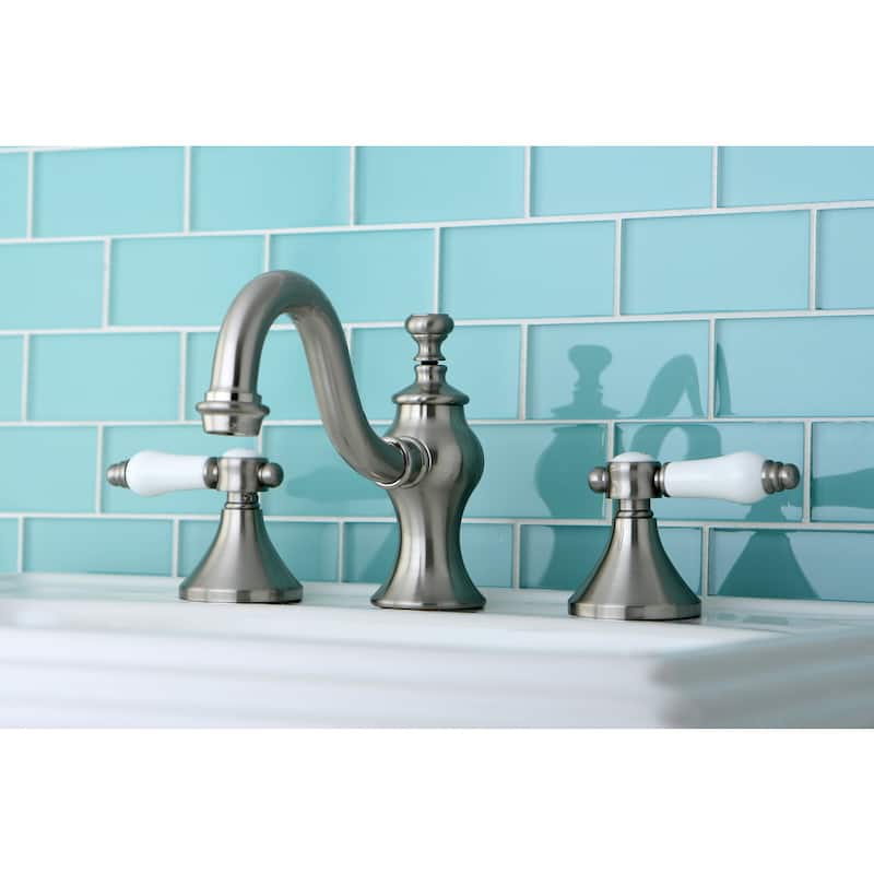 Kingston Brass Victorian Porcelain Widespread Bathroom Faucet