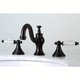 preview thumbnail 3 of 5, Victorian Crystal Widespread Bathroom Faucet