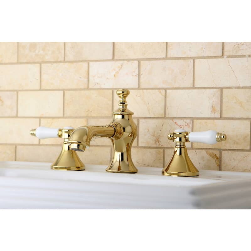 Bel-Air Widespread Bathroom Faucet with Brass Pop-Up