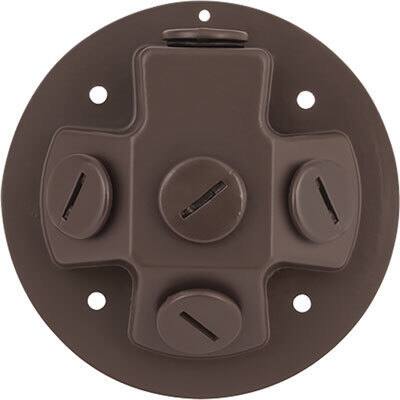 Progress Lighting Brown Aluminum Security Light Back Plate