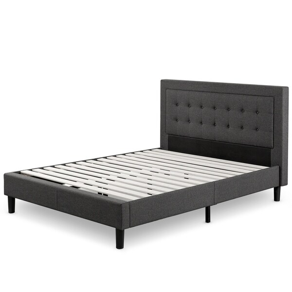 Priage by Zinus Button Tufted Upholstered Queen-size Platform Bed