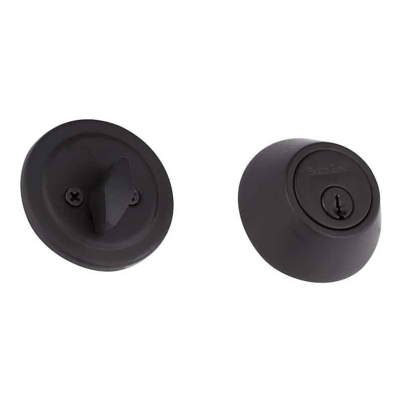 Sure-Loc Brass Single Cylinder Deadbolt - Flat Black