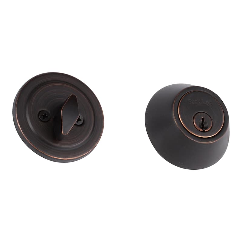 Sure-Loc Brass Single Cylinder Deadbolt - Vintage Bronze