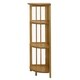 Mission 4-shelf Corner Folding Wood Bookcase - Thumbnail 16