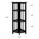Mission 4-shelf Corner Folding Wood Bookcase - Thumbnail 14