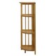 Mission 4-shelf Corner Folding Wood Bookcase - Thumbnail 15