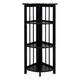 Mission 4-shelf Corner Folding Wood Bookcase