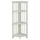 Mission 4-shelf Corner Folding Wood Bookcase