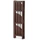 Mission 4-shelf Corner Folding Wood Bookcase