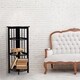 Mission 4-shelf Corner Folding Wood Bookcase - Thumbnail 24