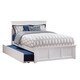 preview thumbnail 3 of 2, Madison White Full Platform Bed with Twin Trundle