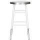 Shop Safavieh 24 -inch Kenzie Silver Dipped White / Silver Counter Stool - Free Shipping Today 