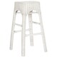 preview thumbnail 2 of 5, SAFAVIEH 30-inch Percy Wicker White Distress Bar Stool - 18.9" x 18.9" x 29.5"