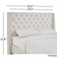 preview thumbnail 8 of 10, Aurora Faux Leather Crystal Tufted Wingback Headboard by iNSPIRE Q Bold