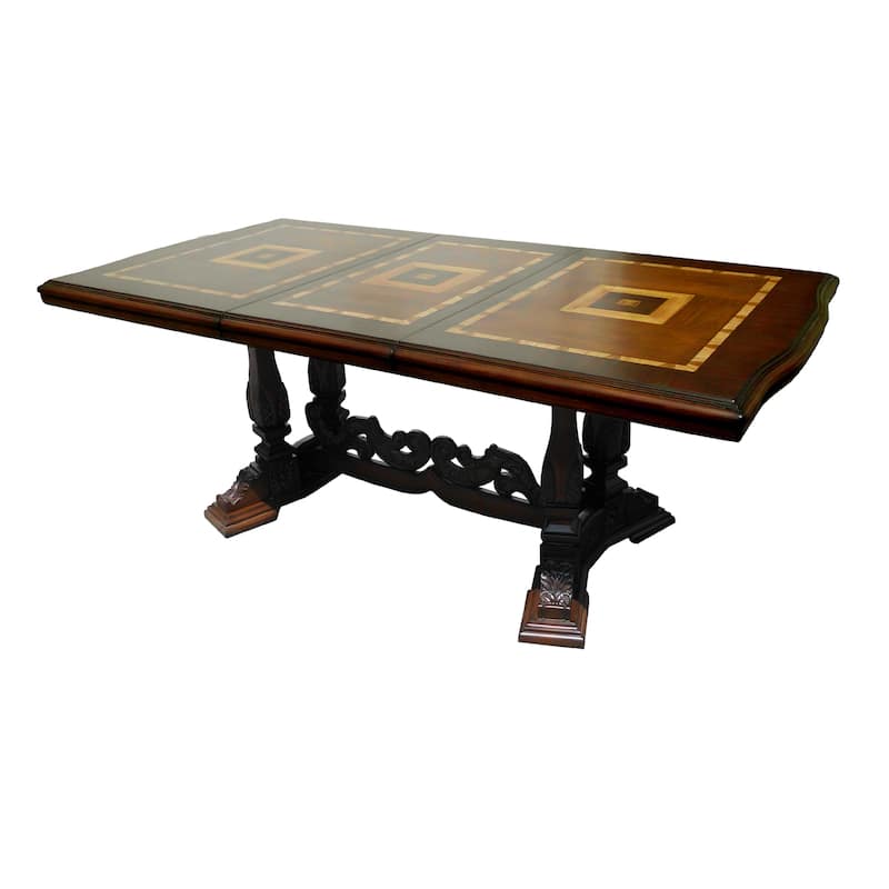 Handmade D-Art Sheraton 7-piece Mahogany Wood Extendable Dining Set (Indonesia)