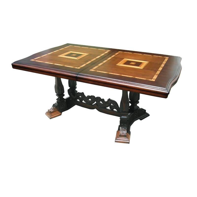 Handmade D-Art Sheraton 7-piece Mahogany Wood Extendable Dining Set (Indonesia)