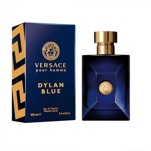 Versace Dylan Blue Eau de Toilette Spray for Men, 3.4 oz