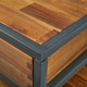 preview thumbnail 7 of 6, Madison Park Ryker Natural Wood and Gunmetal Frame Coffee Table