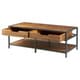 preview thumbnail 5 of 6, Madison Park Ryker Natural Wood and Gunmetal Frame Coffee Table