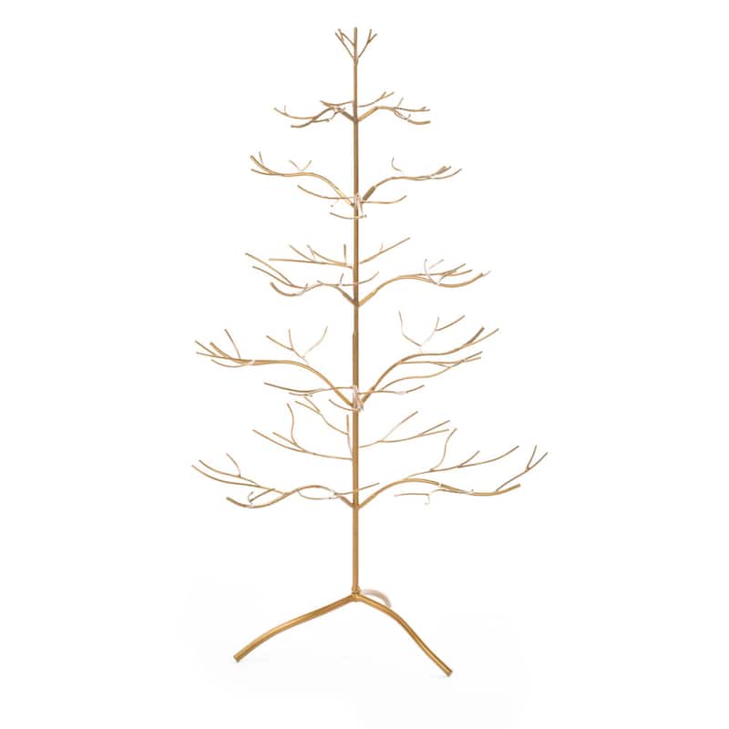 Gold Metal 36-inch Ornament Tree