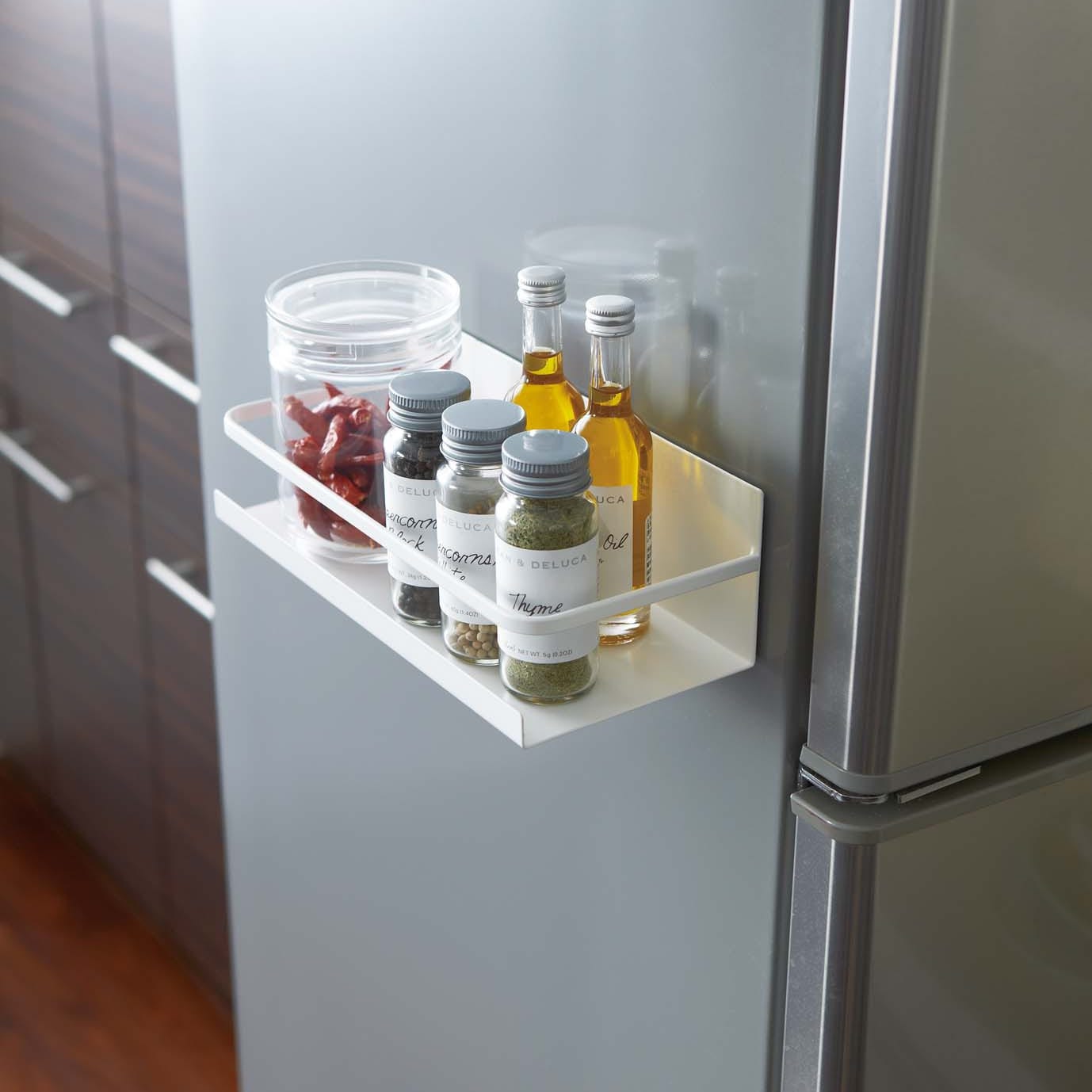 Yamazaki Home Refrigerator Organizer Bin - Three Styles - White