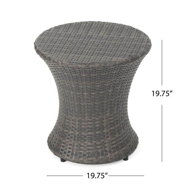 dimension image slide 0 of 4, Christopher Knight Home 3-Piece Outdoor Wicker Chat Set with Cushions - N/A