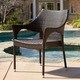 preview thumbnail 17 of 24, 3-piece Outdoor Wicker Chat Set with Cushions by Christopher Knight Home
