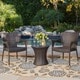 preview thumbnail 12 of 23, Christopher Knight Home 3-Piece Outdoor Wicker Chat Set with Cushions - N/A
