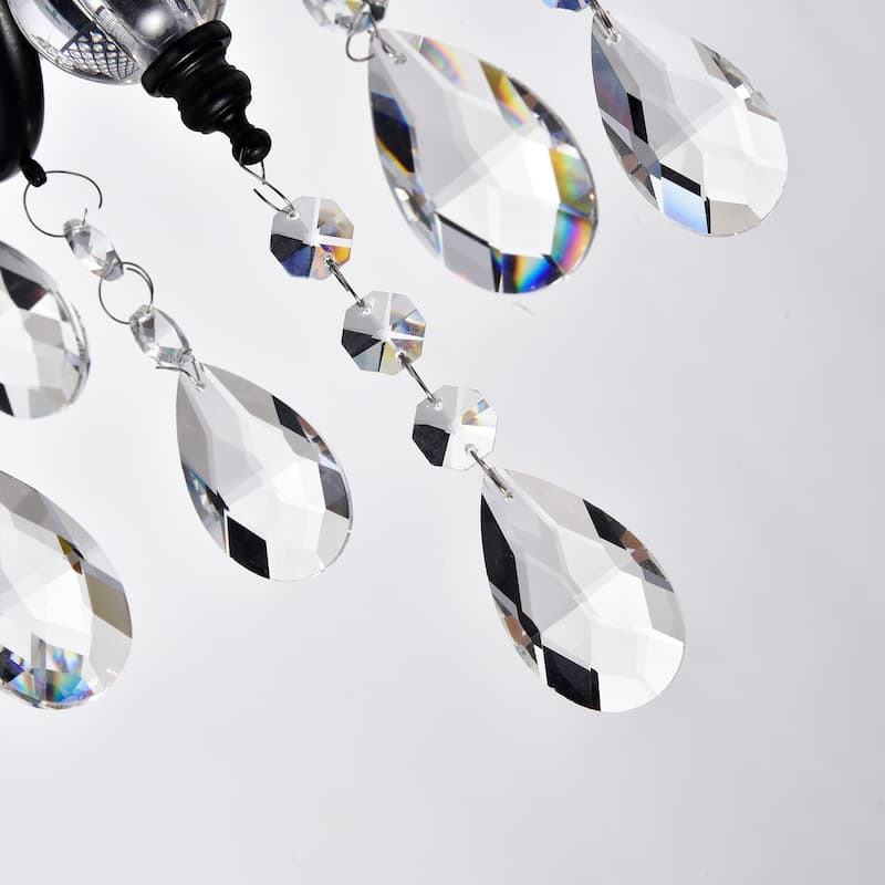 Pluto Crystal 4-light Dimmable Drum Chandelier