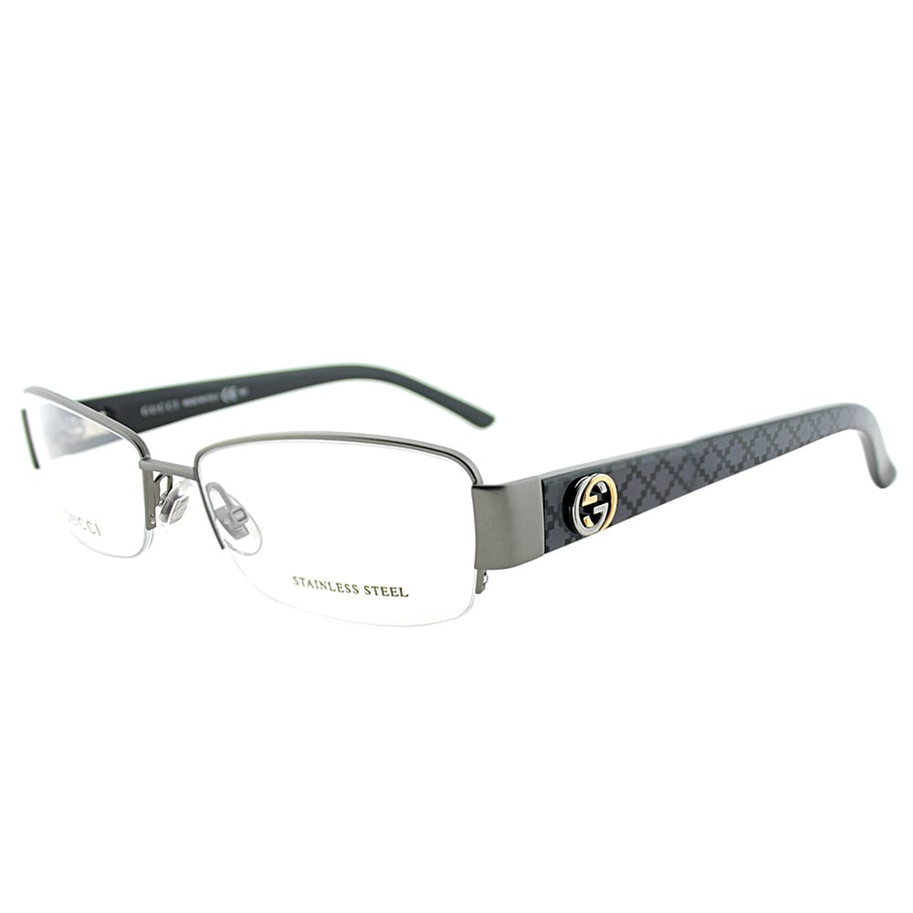 gucci semi rimless eyeglasses