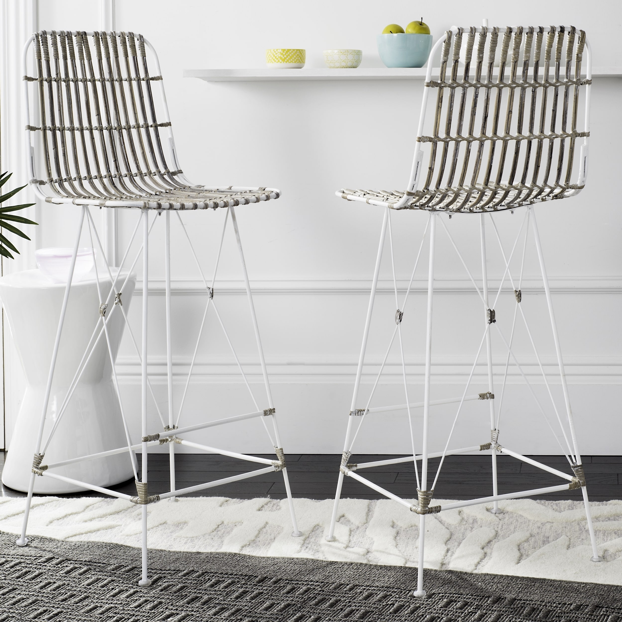 safavieh bar stools white