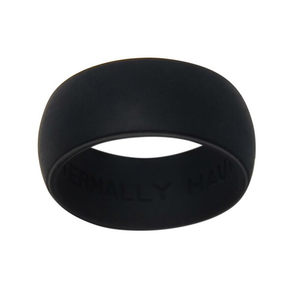 Eternally Haute 9mm Silicone Wedding Band - Black