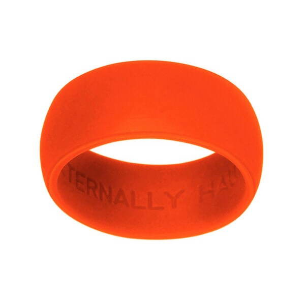 orange silicone wedding band