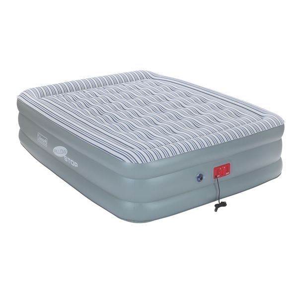 coleman supportrest plus pillowtop twin double high airbed