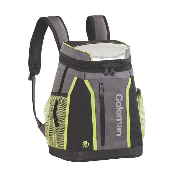 Coleman Ultra Ripstop Fabric 24 Hour 18 Can Backpack Cooler Coleman Ultra Ripstop Fabric 24 Hour 18 Can Backpack Cooler Grey