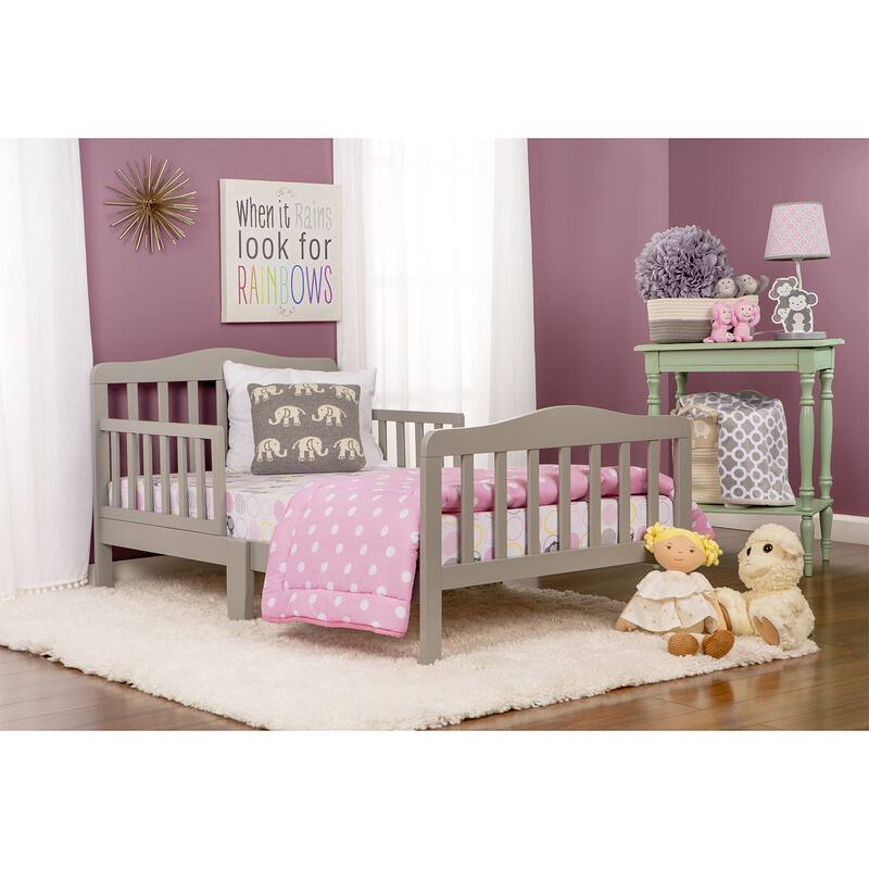 Dream On Me, Classic Design Toddler Bed - gray