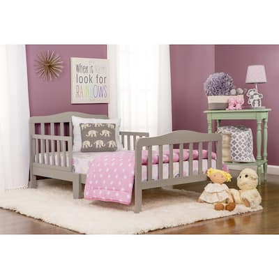 Dream On Me, Classic Design Toddler Bed - gray
