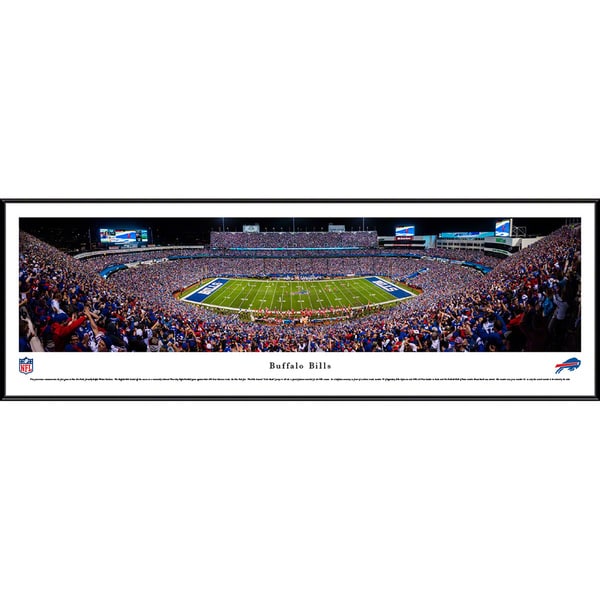 Blakeway Panoramas Buffalo Bills 50 Yard Line Framed NFL Print
