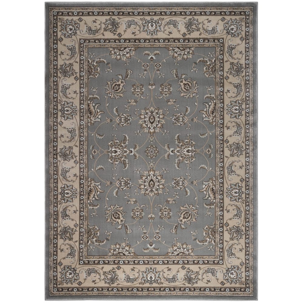 Admire Home Living Plaza Traditional Oriental Floral Scroll Pattern Area Rug
