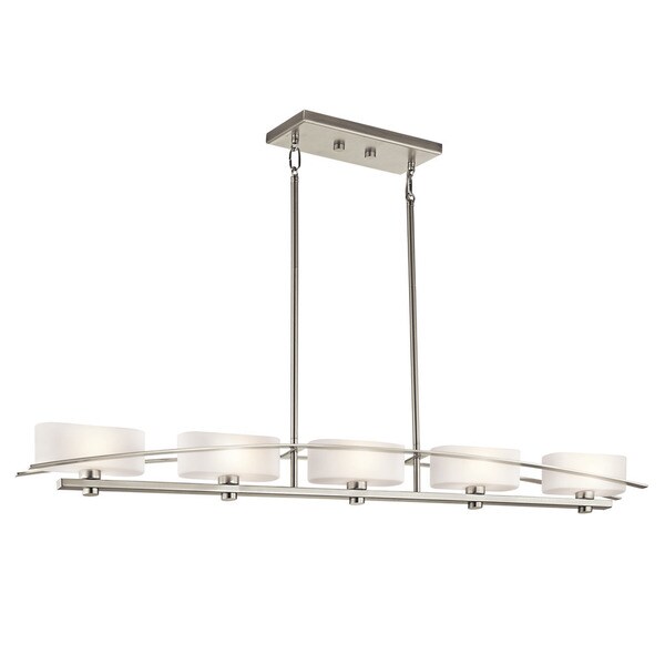 Kichler Lighting Suspension Collection 5-light Brushed Nickel Linear Chandelier